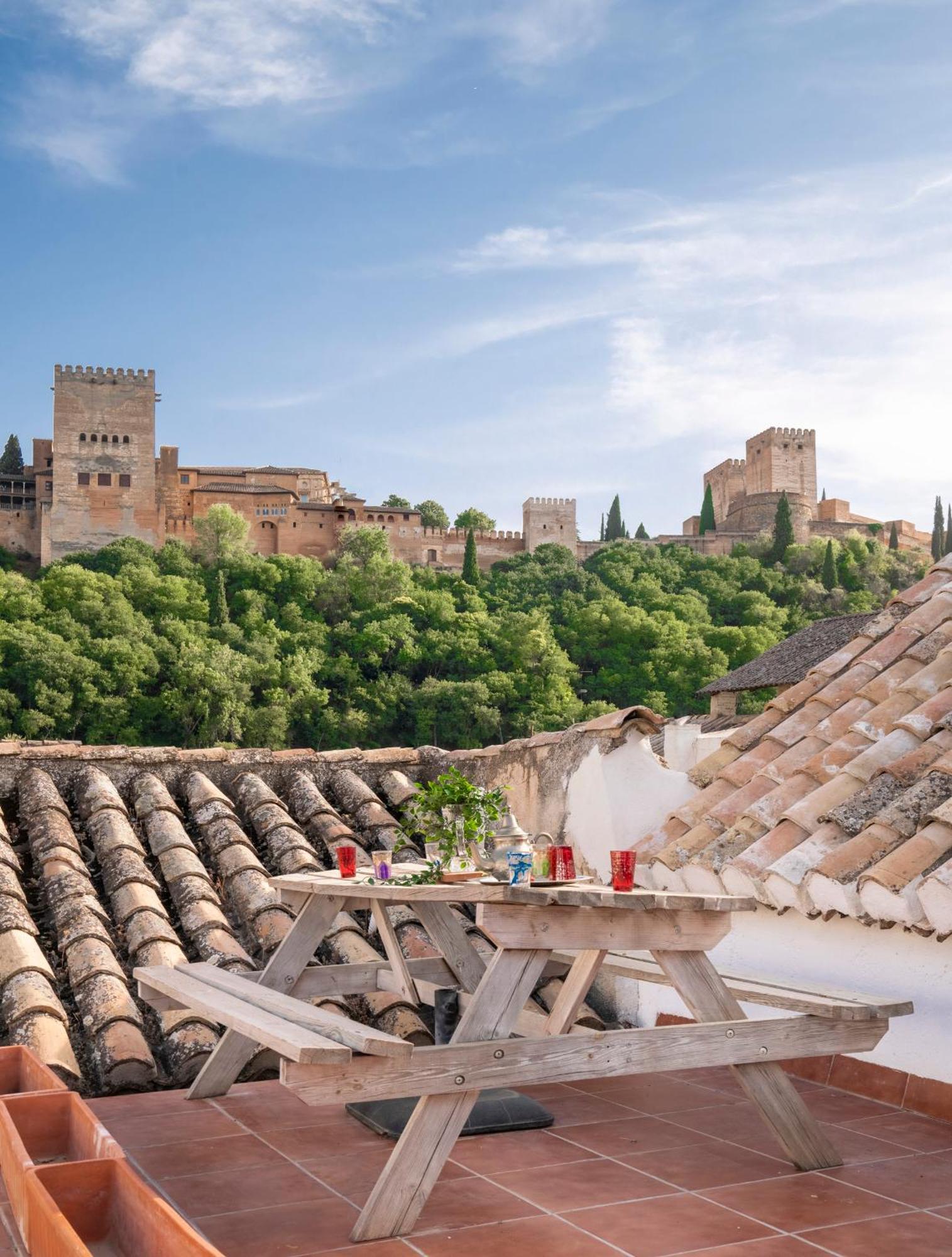 El Rincon Nazari - Vistas A La Alhambra Y Terraza Apartment Granada Exterior photo
